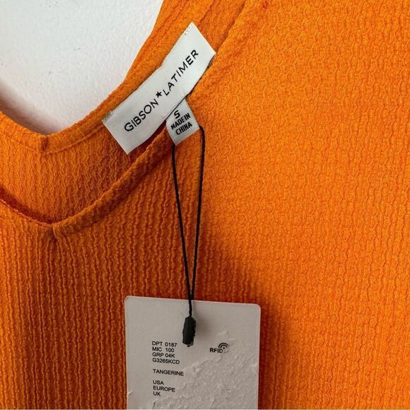 Gibson Latimer orange oversized dress tie back - Picture 3 of 4